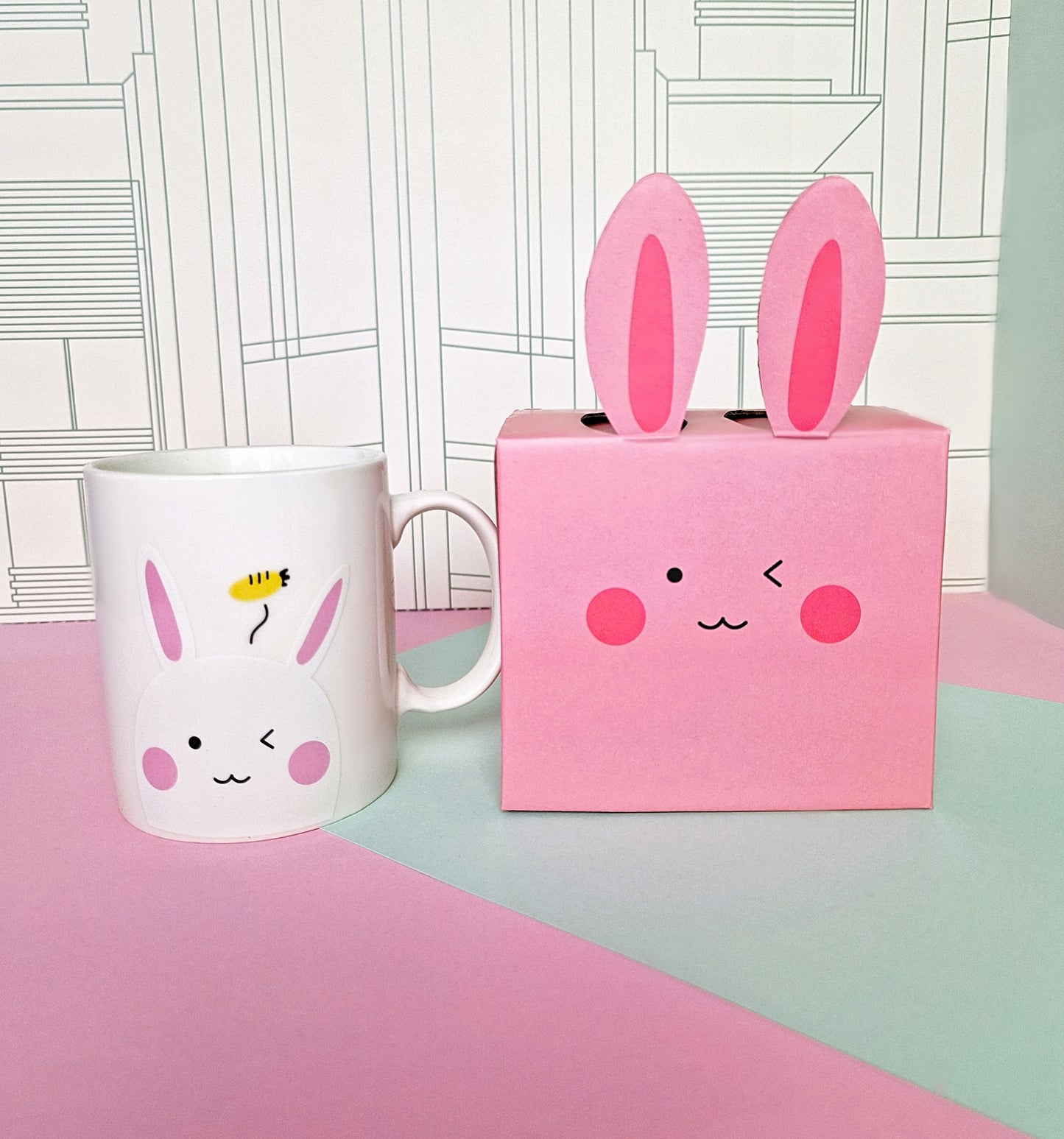 Mug with animal print