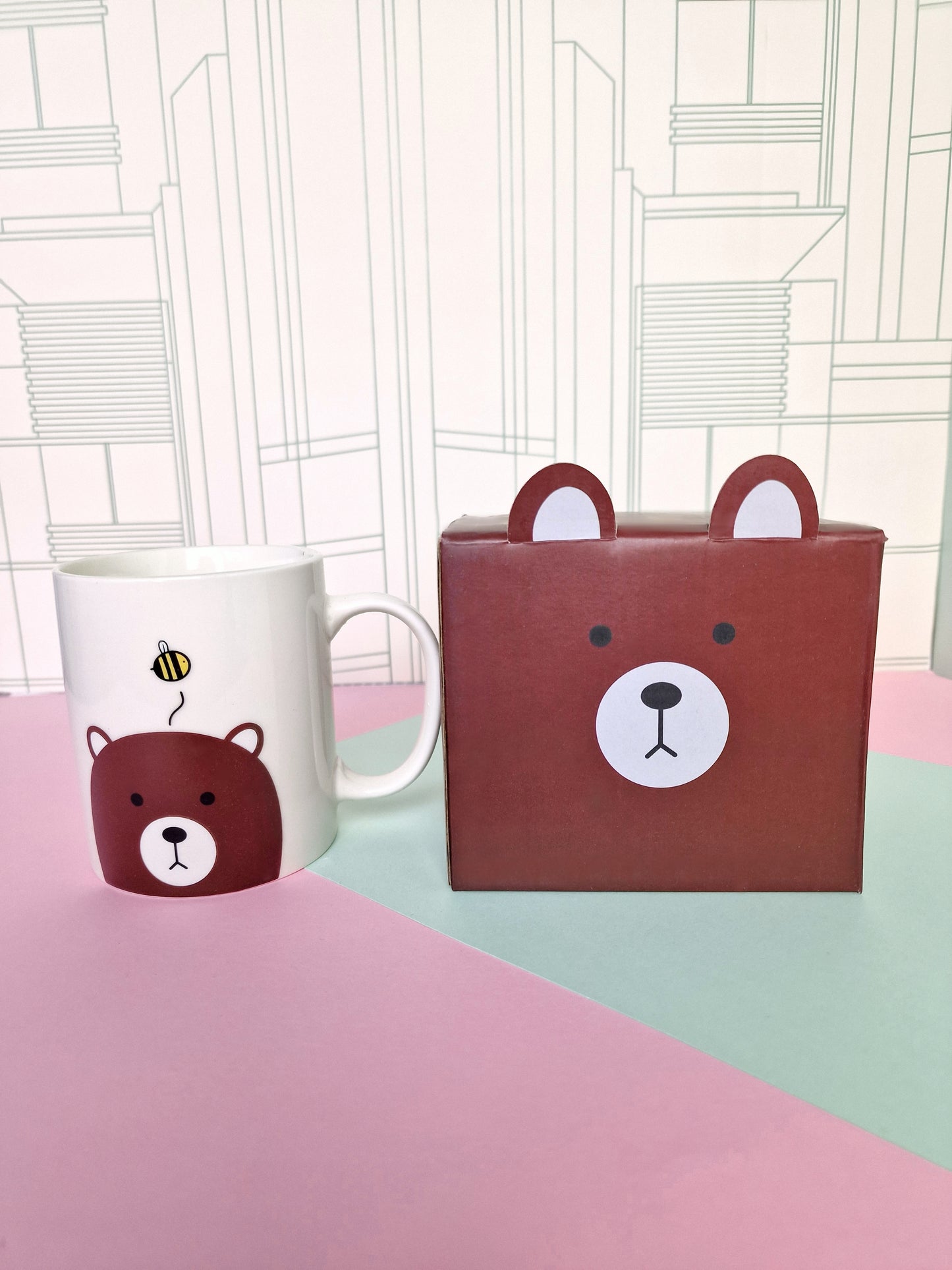 Mug with animal print