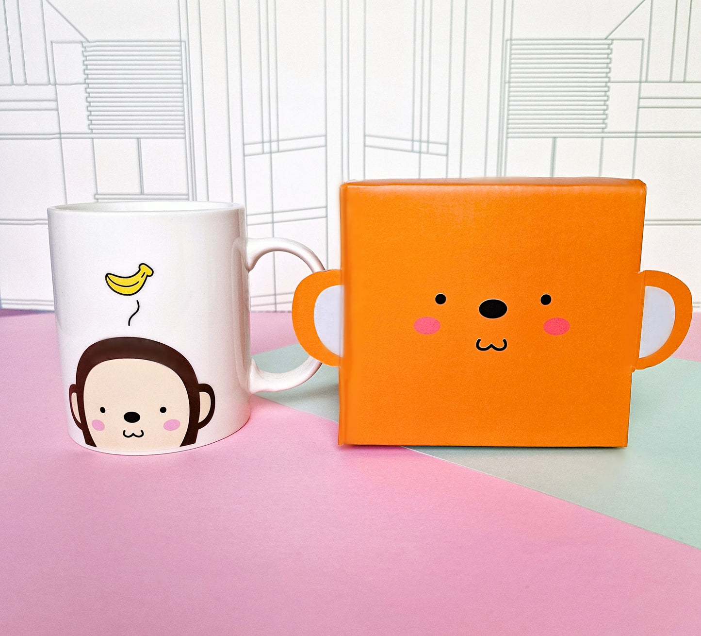 Mug with animal print