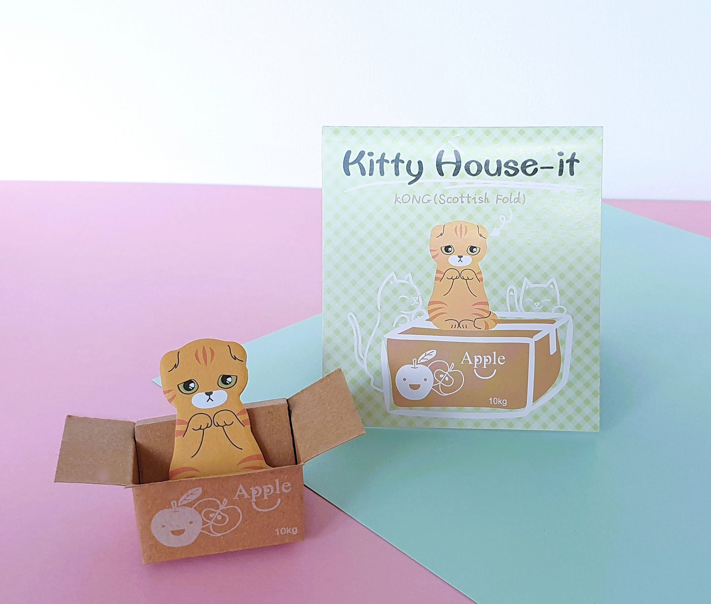 'Cat in a box' sticky index tabs