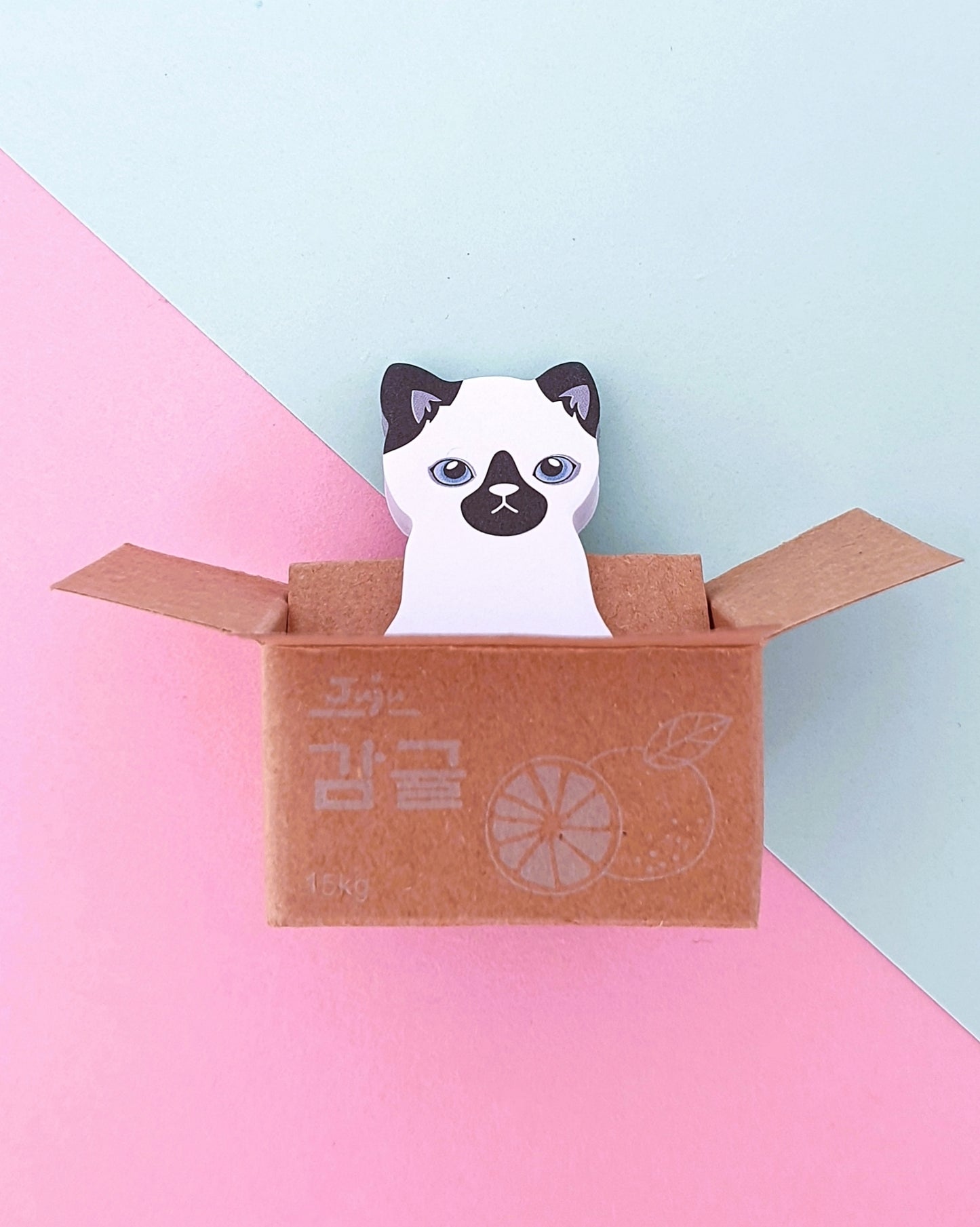 'Cat in a box' sticky index tabs
