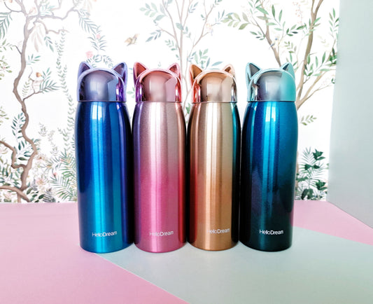 Thermos flask with fox ears