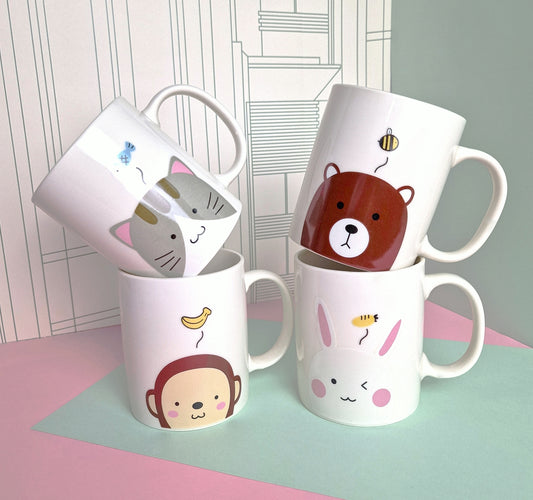 Mug with animal print