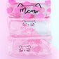 Pink cat pouches