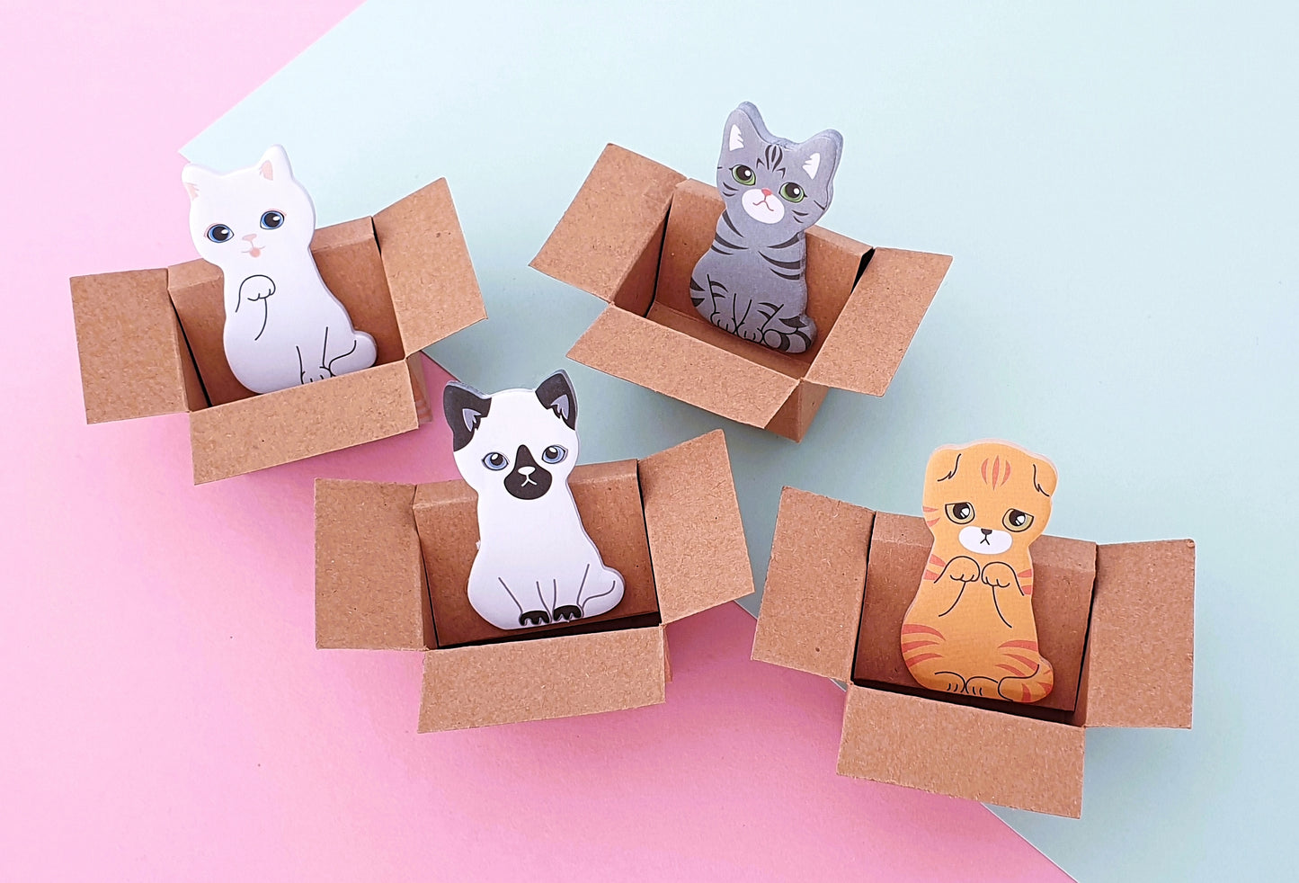 'Cat in a box' sticky index tabs