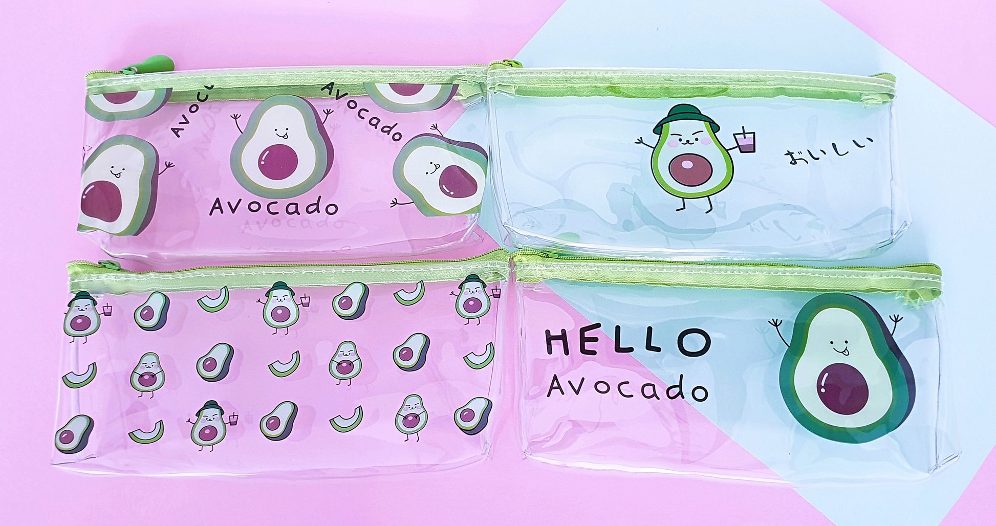 Avocado zipper pouch