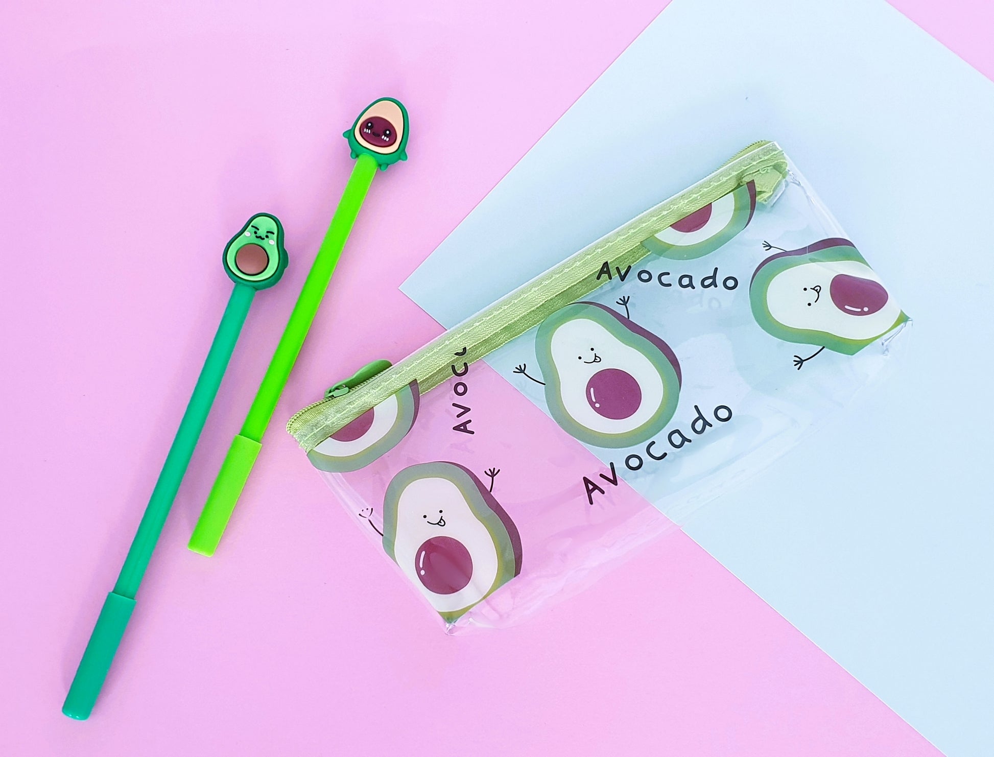Avocado zipper pouch