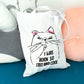 Cat pattern canvas tote bag with inner pocket