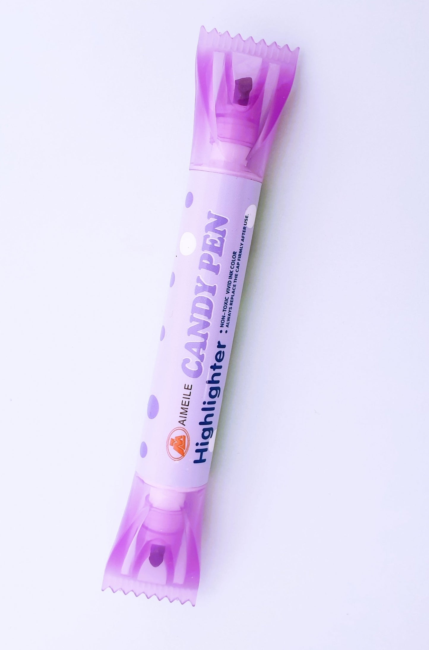 Double sided candy highlighter pen