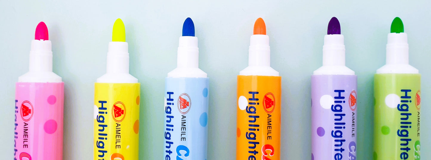Double sided candy highlighter pen