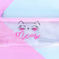 Pink cat pouches