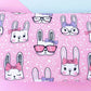 Cosmetics bag with kawaii print