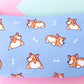 Cosmetics bag with kawaii print