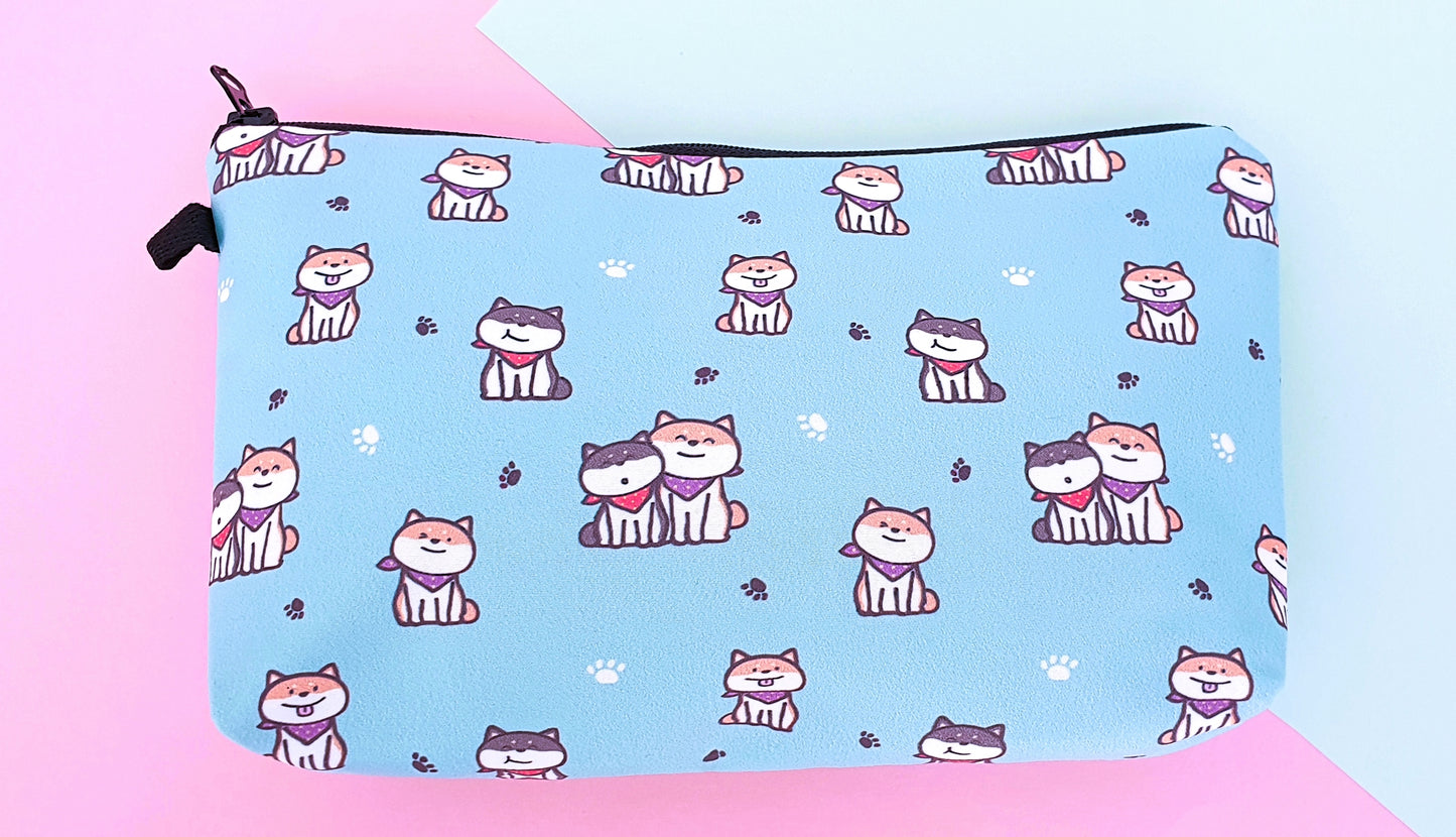 Cosmetics bag with kawaii print