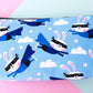 Cosmetics bag with kawaii print