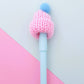 Gel pen with winter hat